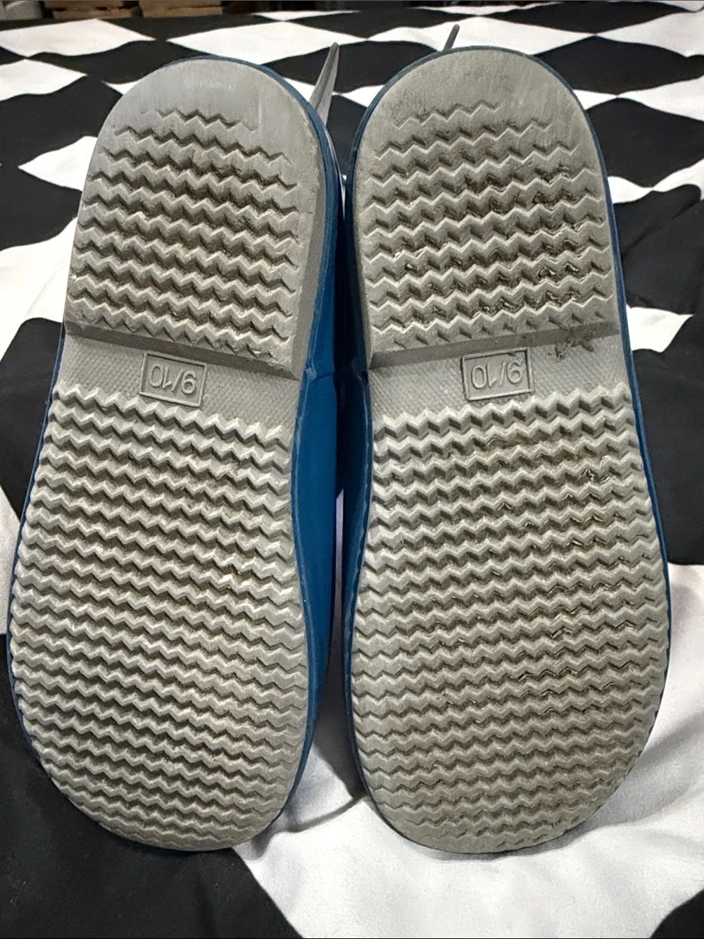 Kids Waterproof Rain Boots - Mint & Navy 2(Pair) boys size 10